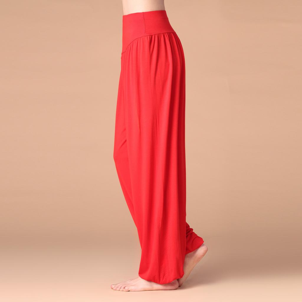Pantalones de Yoga para Mujer Cintura Alta Pantalones de Danza Moderna Pantalones de Tai Chi