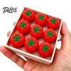 Stress Relief Fidget Toy 3D Printed Fruit Vegetable Clicker, 9-in-1 Tomato Blueberry Pepper Clicker Finger Clicky Button for Relaxation