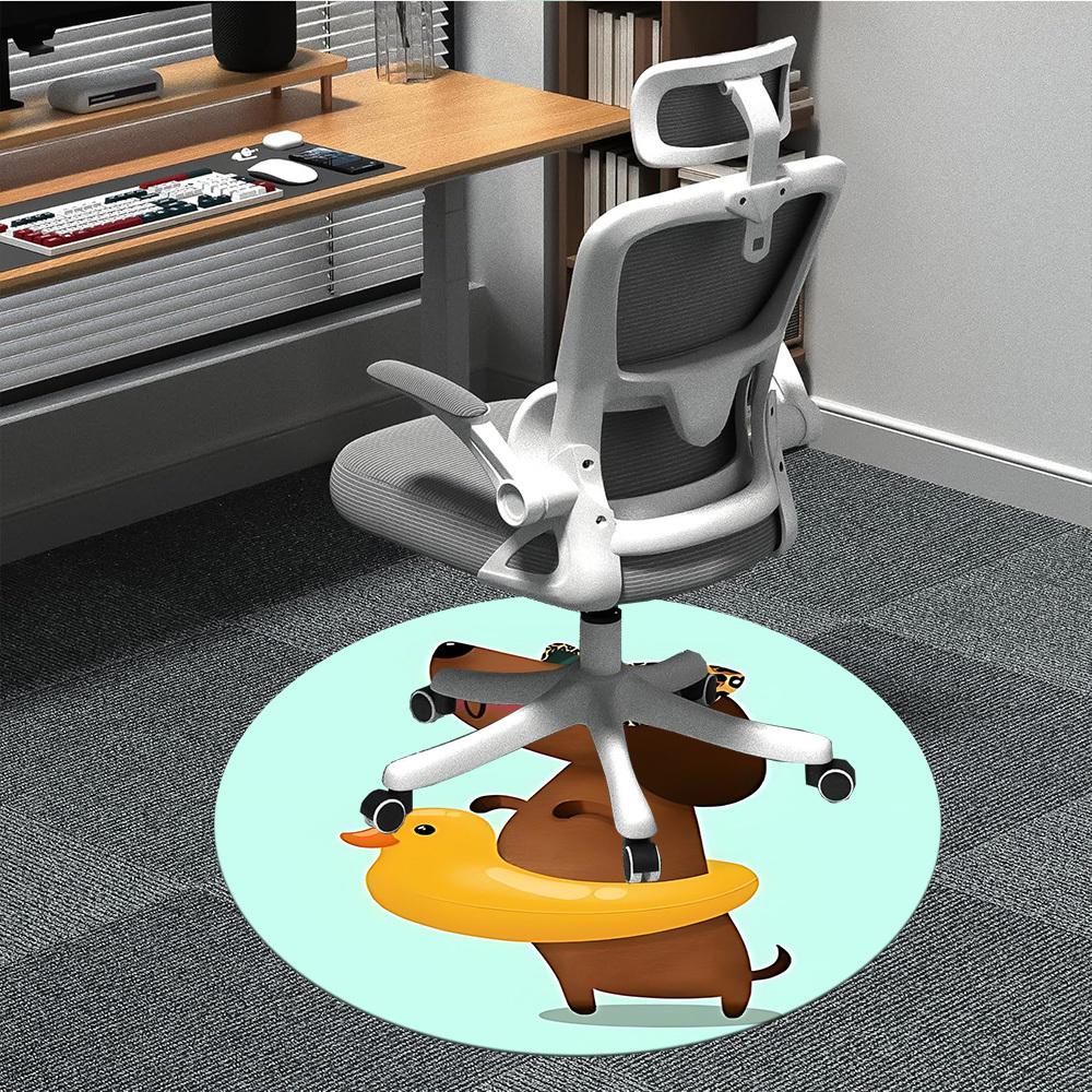 

1pc Sunglasses Floatie Dog Chair Carpet for Office Non Slip, Machine Washable Rug for Office, Room Holiday Decor for Christmas, Birthday Polyester 80cm