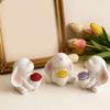 Rabbit Holding Flower Vase Silicone Mold Portable Charm Holder Resin Mold For Resin Jewelry Making And DIY Crafts