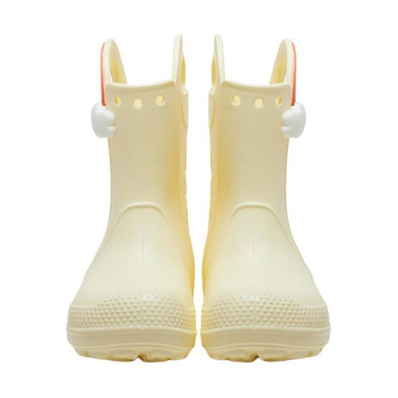 Crocs EVA Comfort Sleeve Low Kids Boots Cream Yellow Children's Model