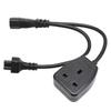 IEC320 C14 Male To C5 and  Female Power Cord C14 To C5 and  Y Spliter Power Cord Adapter Cable