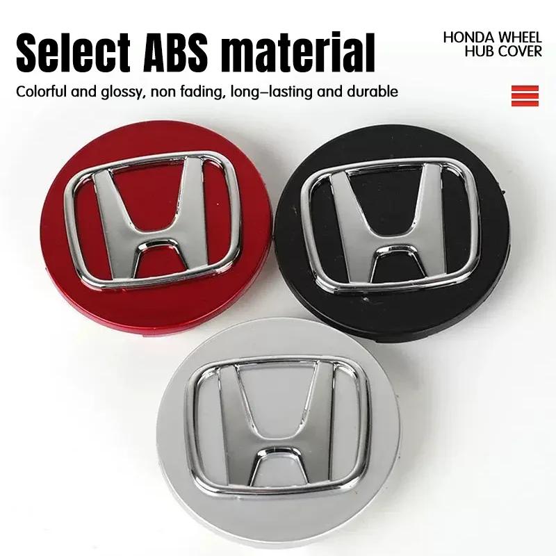 4pcs 69mm Car Wheel Center Hub Center Cap Rim Hub Dustproof Cover Emblemem For Honda Fit Jazz GK5 Civic Type-R CRV Pilot Accord