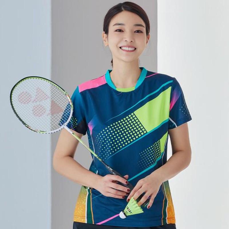 Badminton Tischtennis Kurzarm Set Schnelltrocknend Atmungsaktiv Sportbekleidung Herren Damen Kinder Team Uniformen Individuell