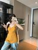 Korean Style Lace Knit Slim-Fit Vest Blouse for Women - Summer Casual Solid Color Pullover