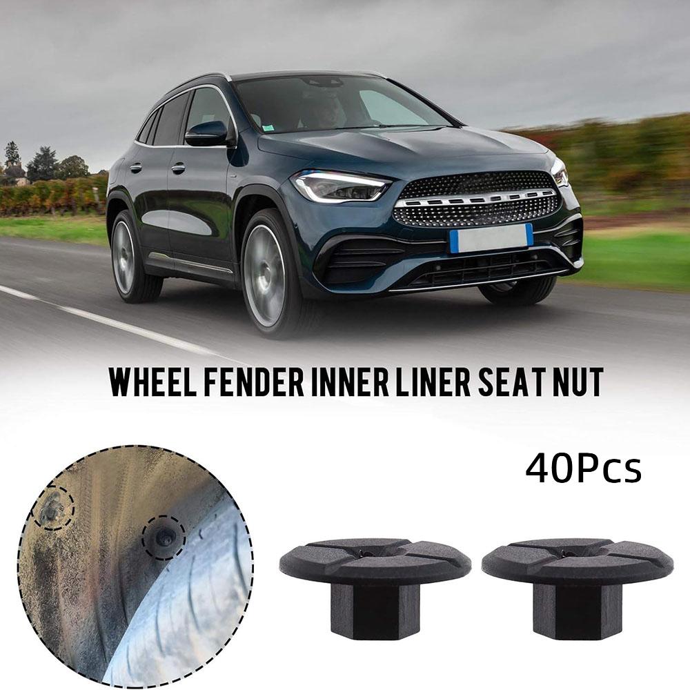 40PCS Wheel Fender Inner Liner Seat Plastic Nut A2019900050 for Mercedes-Benz BM