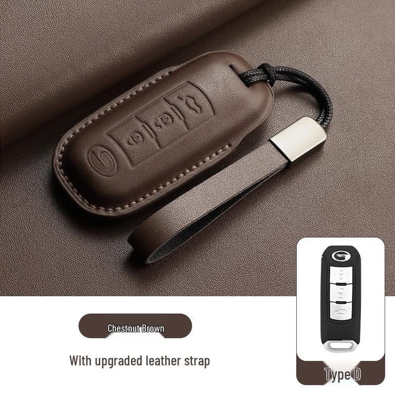 Genuine Leather Key Cover for GAC Trumpchi GS4, GS3, GS8, M8 - Hot Seller