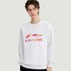 Li Ning Sweatshirts Unisex White Crew Neck Moderate Regular AWDVG89-2