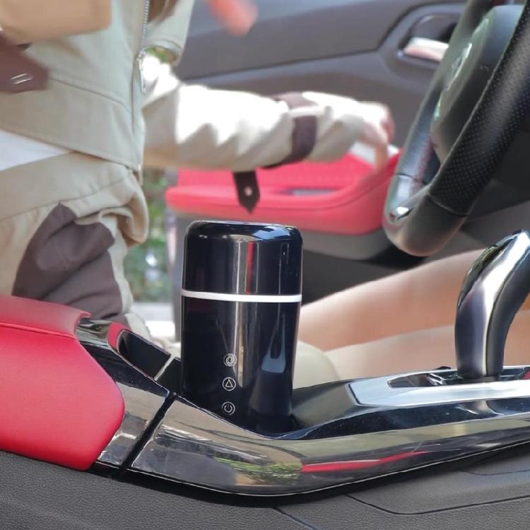 Intelligent  Temperature Control Car Kettle with Concealed  Charging Port & Spare Stirrer Portable Car Electric Kettle f
