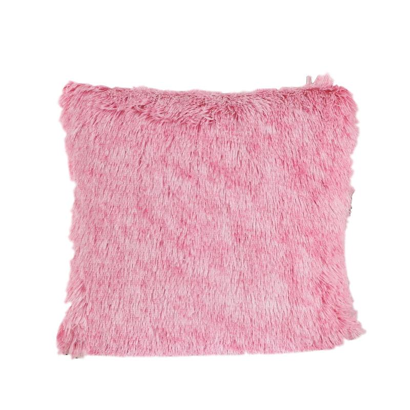 Plush Solid Color Cushion Chair Solid Color Sofa Pillow Cover
