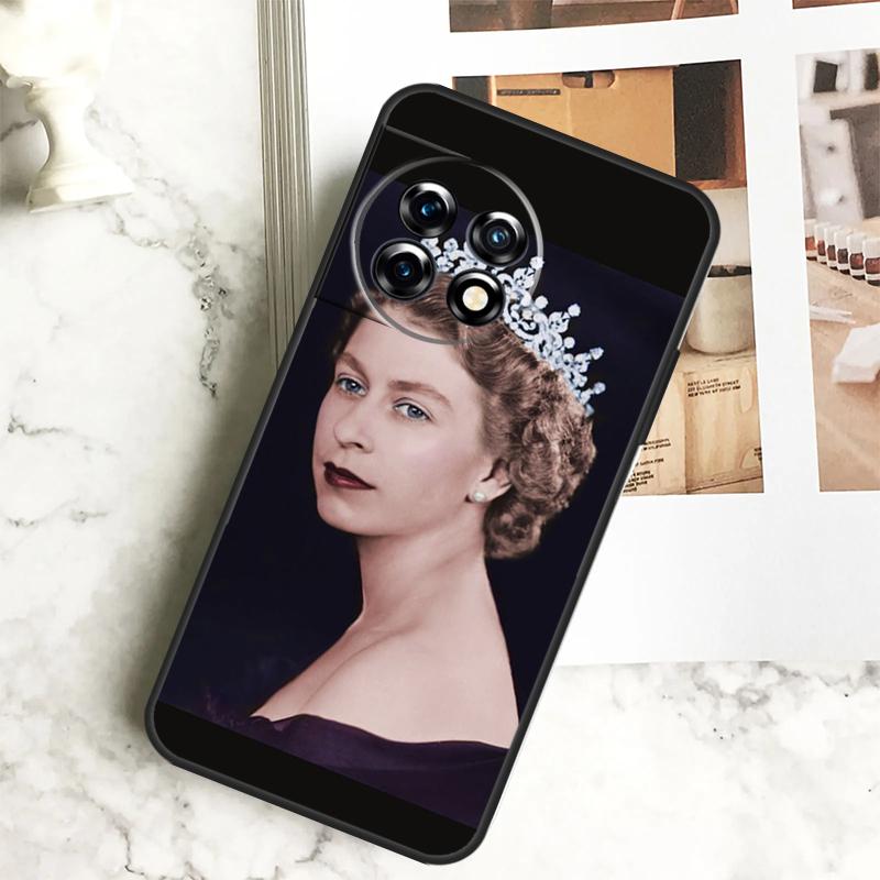England Queen Elizabeth II Case For OnePlus 12 12R 11 9 10 Pro 10R 9R 8T 10T Nord CE 2 3 Lite 2T N10 N20 N30 CE4 Cover