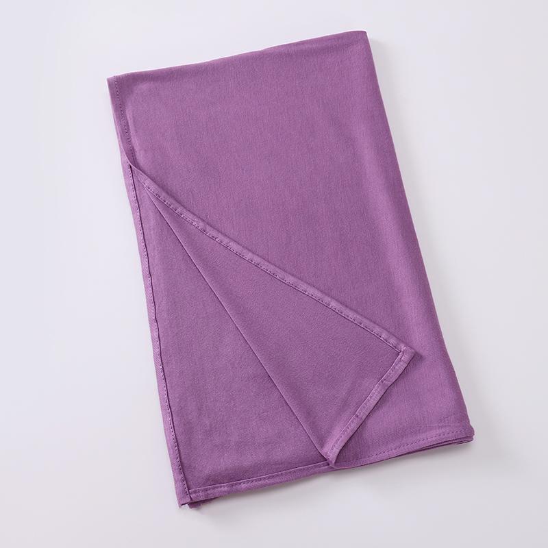Jersey Scarf Stretchy Hijab Plain Head Scarves  Women Cotton Headwrap Shawl