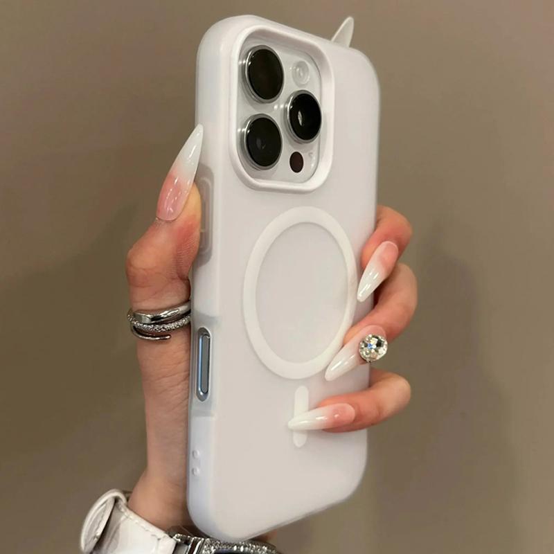 Luxury 2 IN 1 Candy Color Magnetic Phone Case For Samsung S26 S25 Ultra S24 FE S23 Plus Edge For Magsafe Wireless Charge Cover