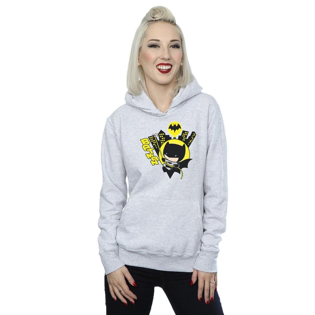 DC Comics Womens/Ladies Chibi Batman Swinging Hoodie