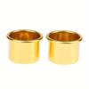 10Pcs Mini Round Candle Cup Gold DIY Candlestick Making Tray Holder Container Accessory Aluminium Home Party Decor Parts