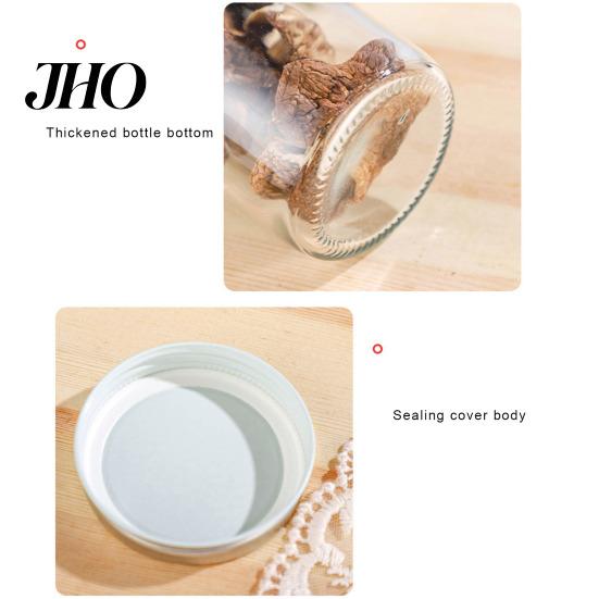 Nuts Sealed Jar 300/400/500/650ML Glass with Screw Airtight Lid Large Capacity Clear Multifunctional Fruit Kitchen Storage Jam Dry Goods Grain Cereal
