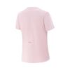 Li-Ning Fitness Series Simple Solid Color Round Neck Pullover Short Sleeve T-Shirt Women Tops Nude-Pink ATSV510-2
