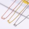 Trendy 999 Pure Silver Round Bead Necklace for Men & Women - Long Plain Sweater Chain