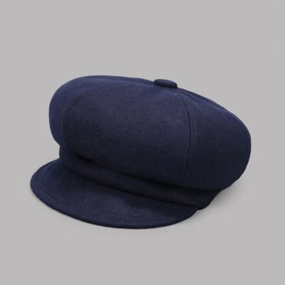 Wool Bread Hat - Navy