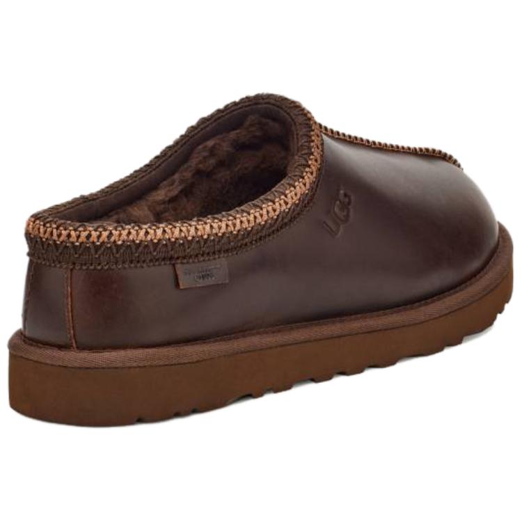 UGG Tasman Leather Regenerate Slipper Ironwood Men Sneakers Brown 1163890-IWD