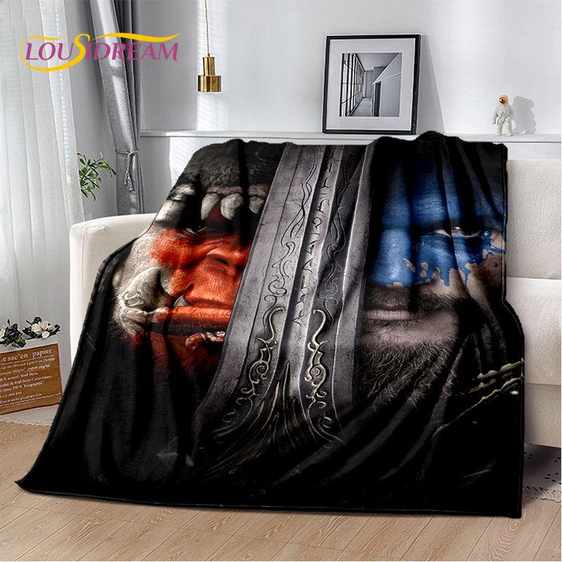 World of Warcraft, WOW, Game Gamer, weiche Plüschdecke, Flanelldecke, Überwurfdecke für Wohnzimmer, Schlafzimmer, Bett, Sofa, Picknick-Abdeckung