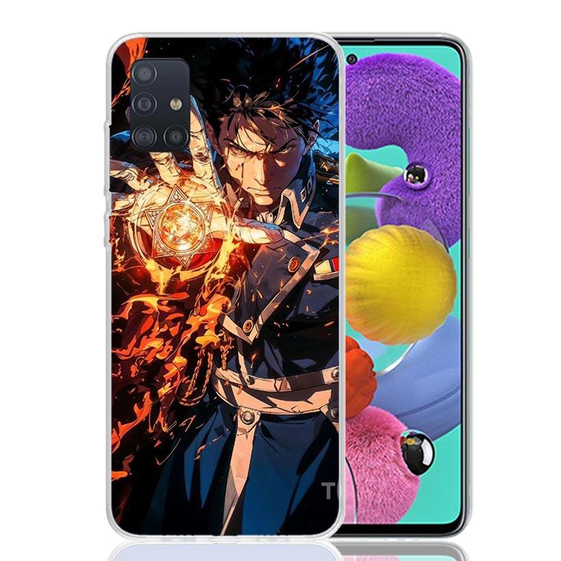 Anime F-ullmetal A-Alchemist Phone Case For Samsung Galaxy A52 A32 A22 A12 A02S A50S A30S A51 A31 AA71 Note 20 Ultra 10 S10 Plus