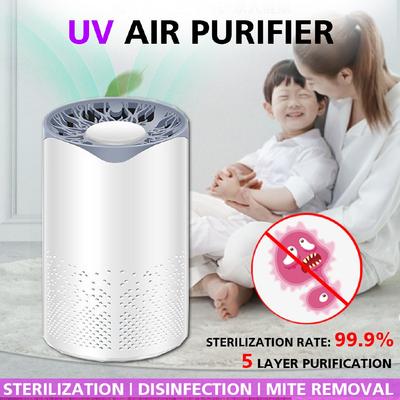 5W Antiviral UV Air Purifier Filter Air Cleaner Fresh Ozone Home Bedroom Auto Smoke Formaldehyde Sterilizer Smart No Radiation