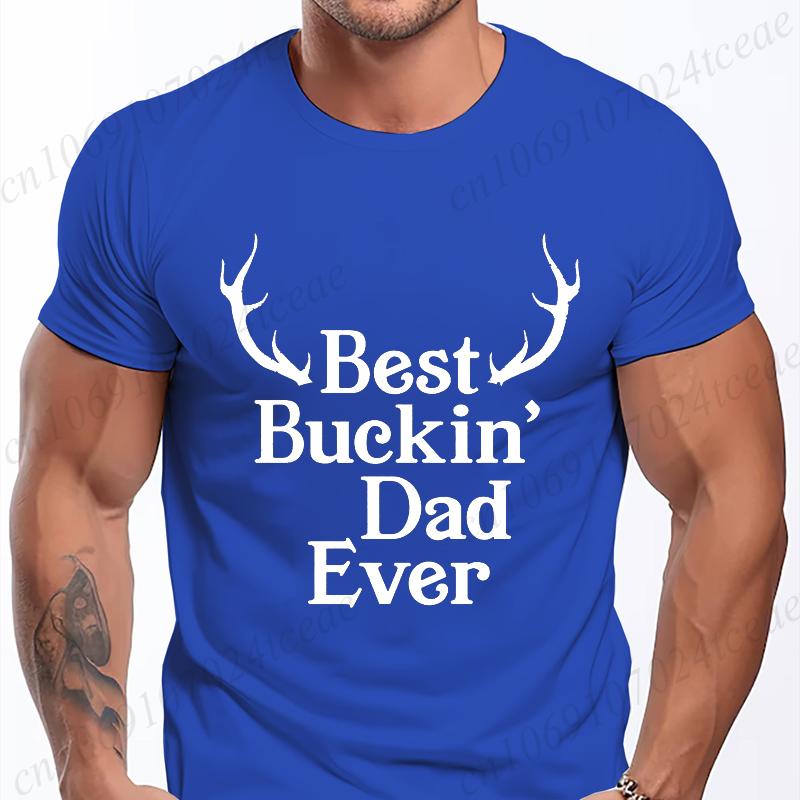 Mens Street T Shirt Best Dad Ever for Amazing Dad Funny Fathers Day Tees Summer Classic Men's T-shirt Street Oversized Clothing