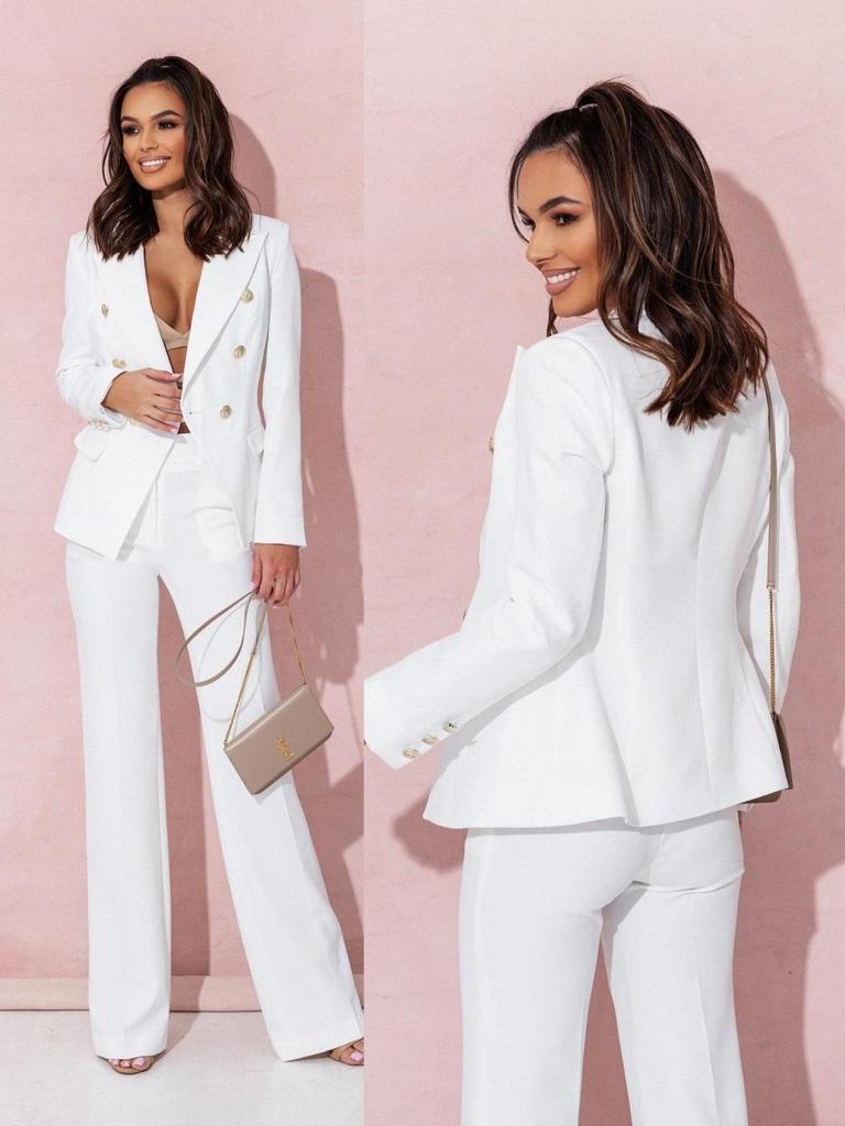 Women's Double-Breasted Professional Suit Set - Hot Sale
