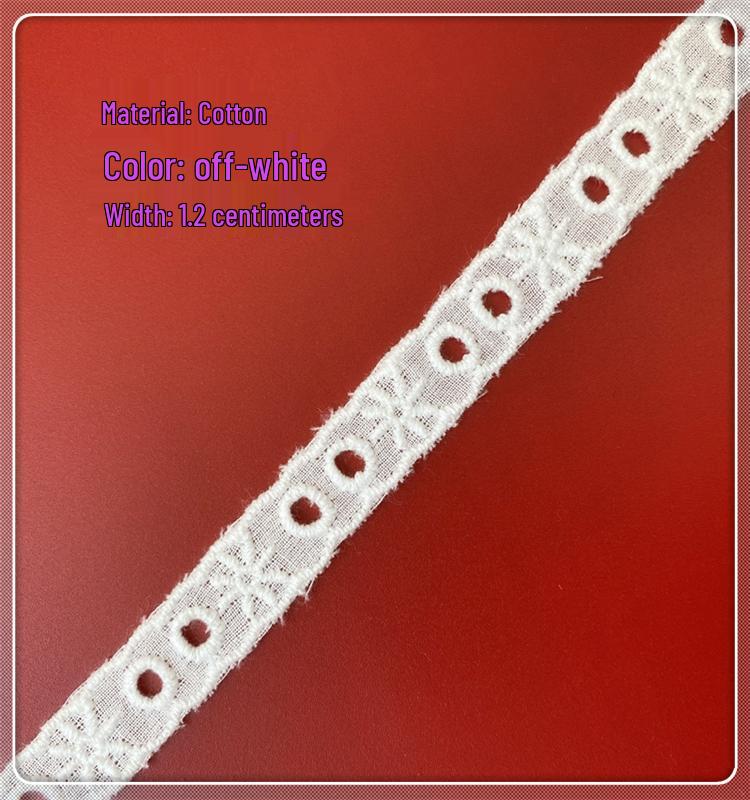 Cotton Lace Trim for DIY Crafts and Home Decor