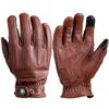 BOONJOVIA Men's Genuine Leather Gloves Motorcycle Driving Gloves Touchscreen All Season Wear for Sports