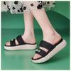 2026 Fashion Brand Summer Shoes Women Sandals Thick Sole Soft Summer Holiday Comfortable Ladies Sandals Non-slip Yellow Black Plus Size 41