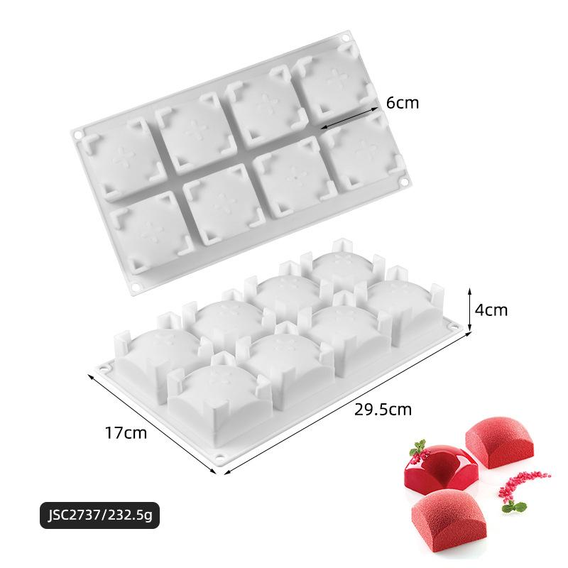 Heart Bow Moon Cloud Mousse Cake Mold Cherry Silicone Molds For Baking Pudding Dessert Chocolate Fruit Cake Decorating Tools