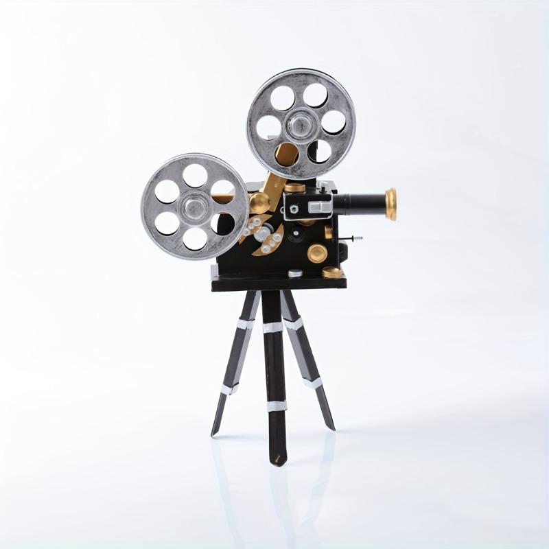 Vintage Iron Art Creative Home Decor Projector, Suitable for Living Room Window Cafe Bar Decoration, Shop Cinema Display Ornament, Christmas Gift