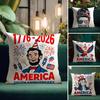 American 250Year 1776- Cushion Cover Natural Linen Pillow Case Double-Sided Print Decorative Sofa Pillowcase Home Decor Gift