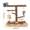 Lovebirds Parrots Cage Perch Stand Bridge Swing Set Climbing Wooden Bridge Training Toy for Pet Bird