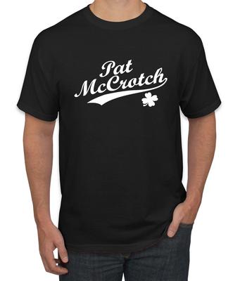 Pat McCrotch Funny Irish Name Drinking St Patricks Day Men Graphic T- Shirt