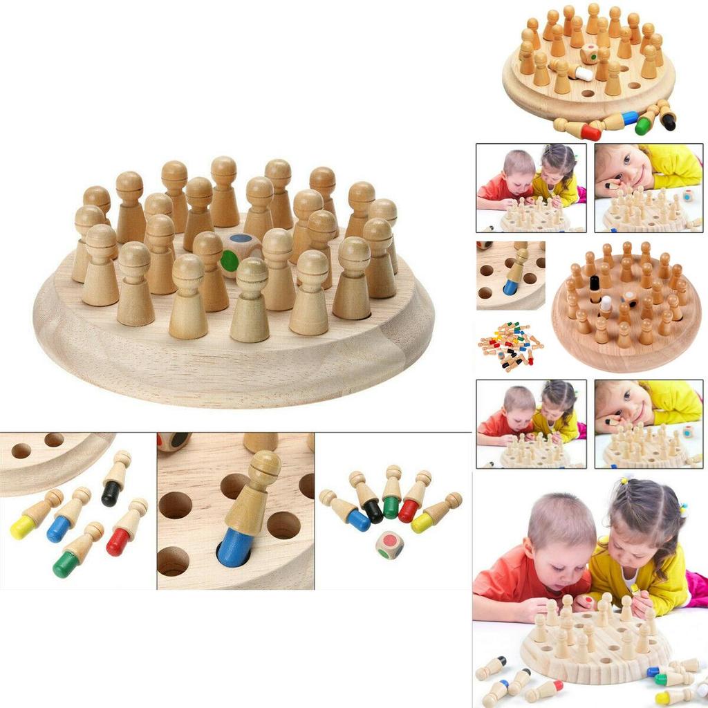 Pädagogisches Holz-Gedächtnis-Memory-Schachspiel verbessert die Gedächtnisfähigkeiten von Kindern