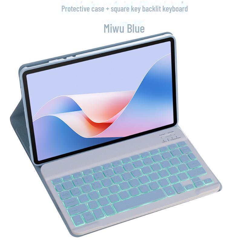 Bluetooth Keyboard Protective Case for 2024 Xiaomi Redmi Pad SE 8.7-Inch