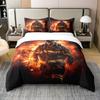 Duvet Cover Set For Want To Be Firefighters Kids Queen Size Lightweight Down Room Decor 2 Pillowcases 1 Duvet Cover No Comforter