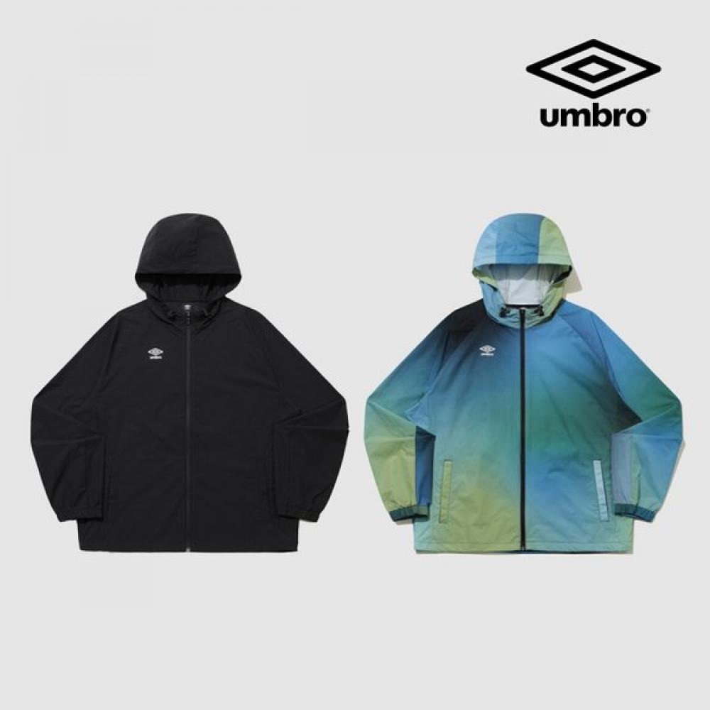 

Umbro Lightweight Stretch Hooded Windbreaker Jacket Ur124sjk31 blacks/085
