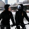 Fleece Hood Fleece Breathable Warm Headwear With Adjustable Drawstring Motorcycle Face Cover For Cycling Dust Outdoor Work