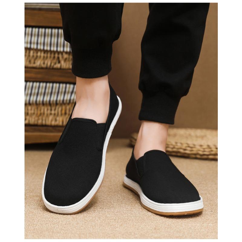 Men S Old Beijing Cloth Shoes Anti Slip Comfortable Breathable Lightweight Casual Shoes