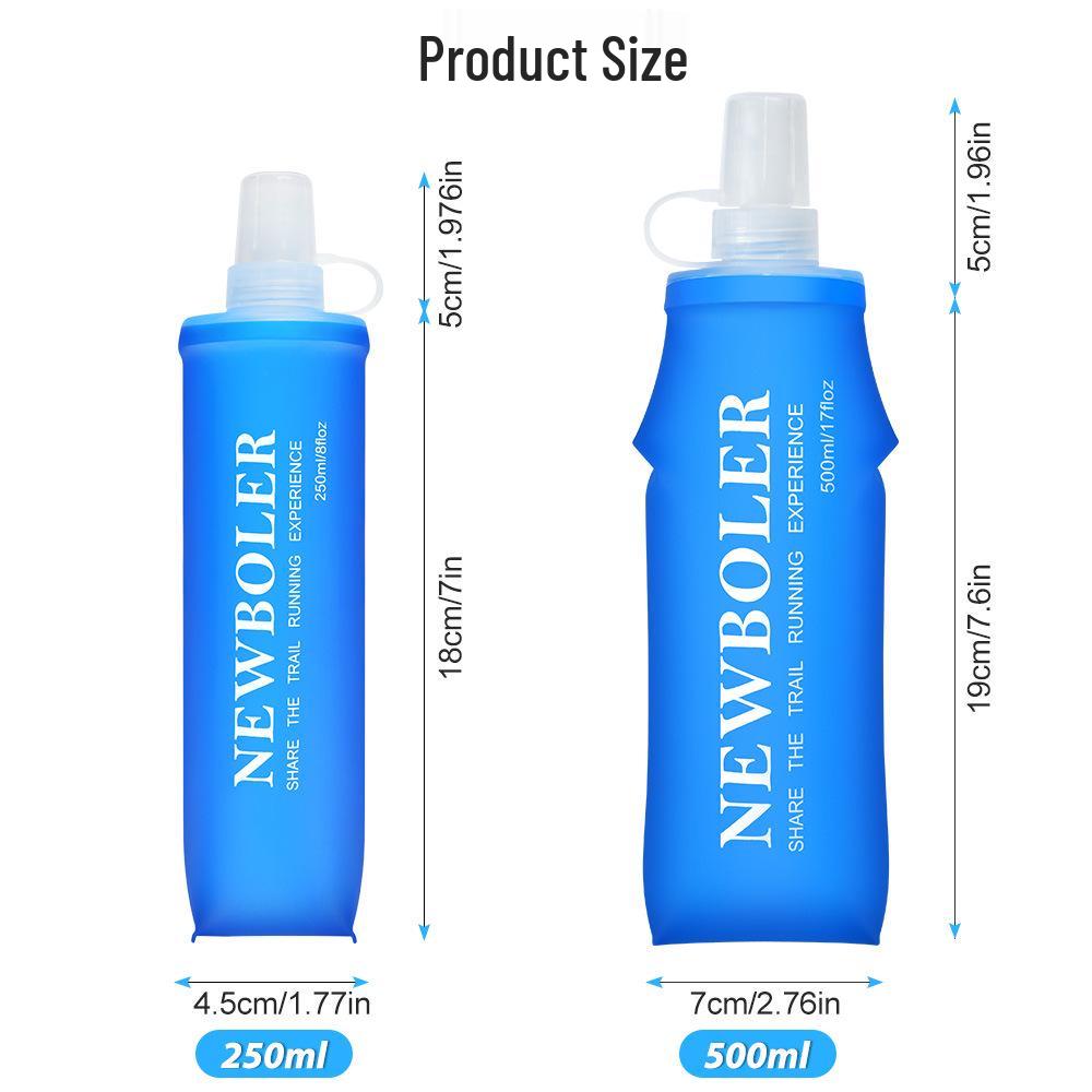 Faltbare TPU Weichwasserflasche für Outdoor-Laufen & Marathons
