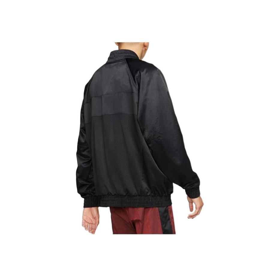 Jordan Stand Collar Logo Casual Woven Sports Jacket Men Jackets Black AV1303-011