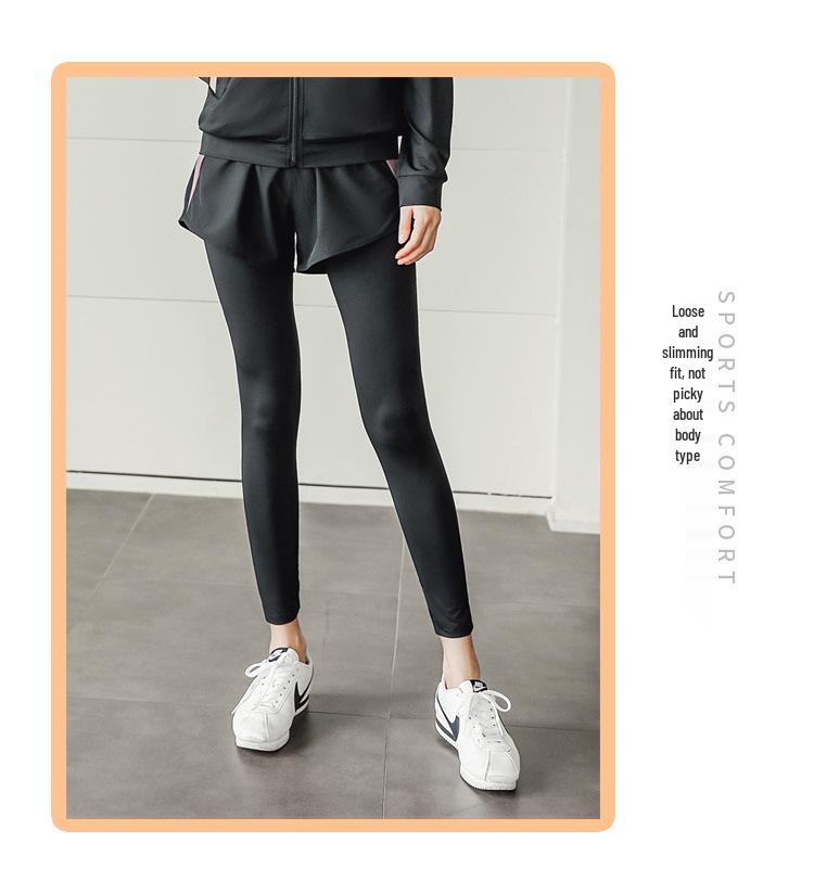 2024 Autumn Plus Size Quick-Dry Skort Leggings for Fitness and Yoga