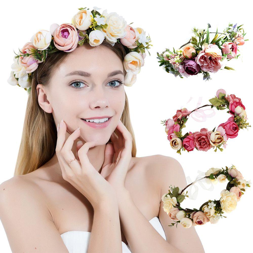 Buy Flower Wreath Wedding Festival Wedding Floral Headband Flower Crown