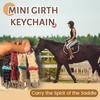 1/4Pcs Mini Girth Keychain Pendant Lightweight Crochet Knitting Saddle Key Chain Handmade Western Cowboy Keyring Accessory