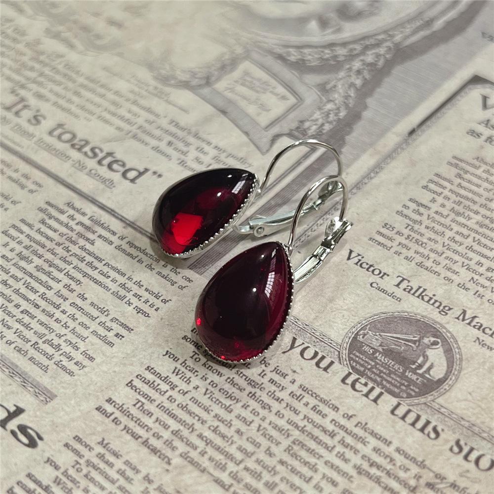 Party Jewelry Vintage Gothic Vampire Witch Black Rose Earrings For Women Creative Holiday Party Personalized Jewelry Accessories