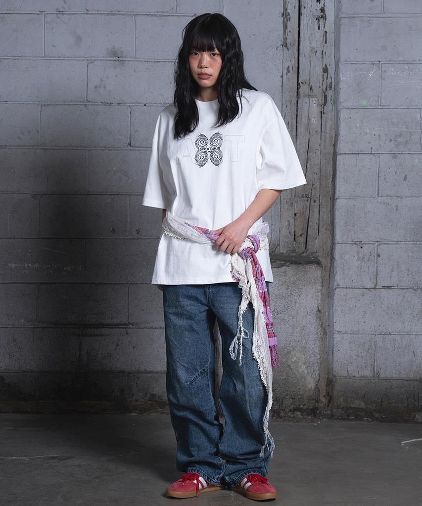 Aejyuttingkeumamaindeu Loose Fit Stacked Washed Denim_Blue